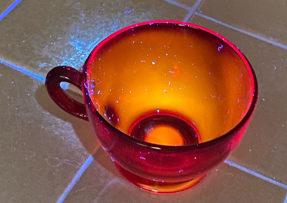 Anchor Hocking Royal Ruby Red Glass Footed Cup  ornament collectible - Main Image 3