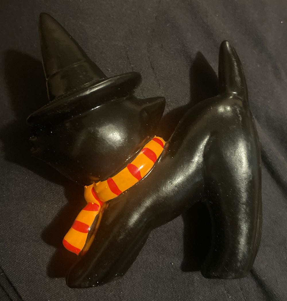 Lefton - Halloween - Black Cat Witch - Black Cat (Halloween) ornament collectible - Main Image 2