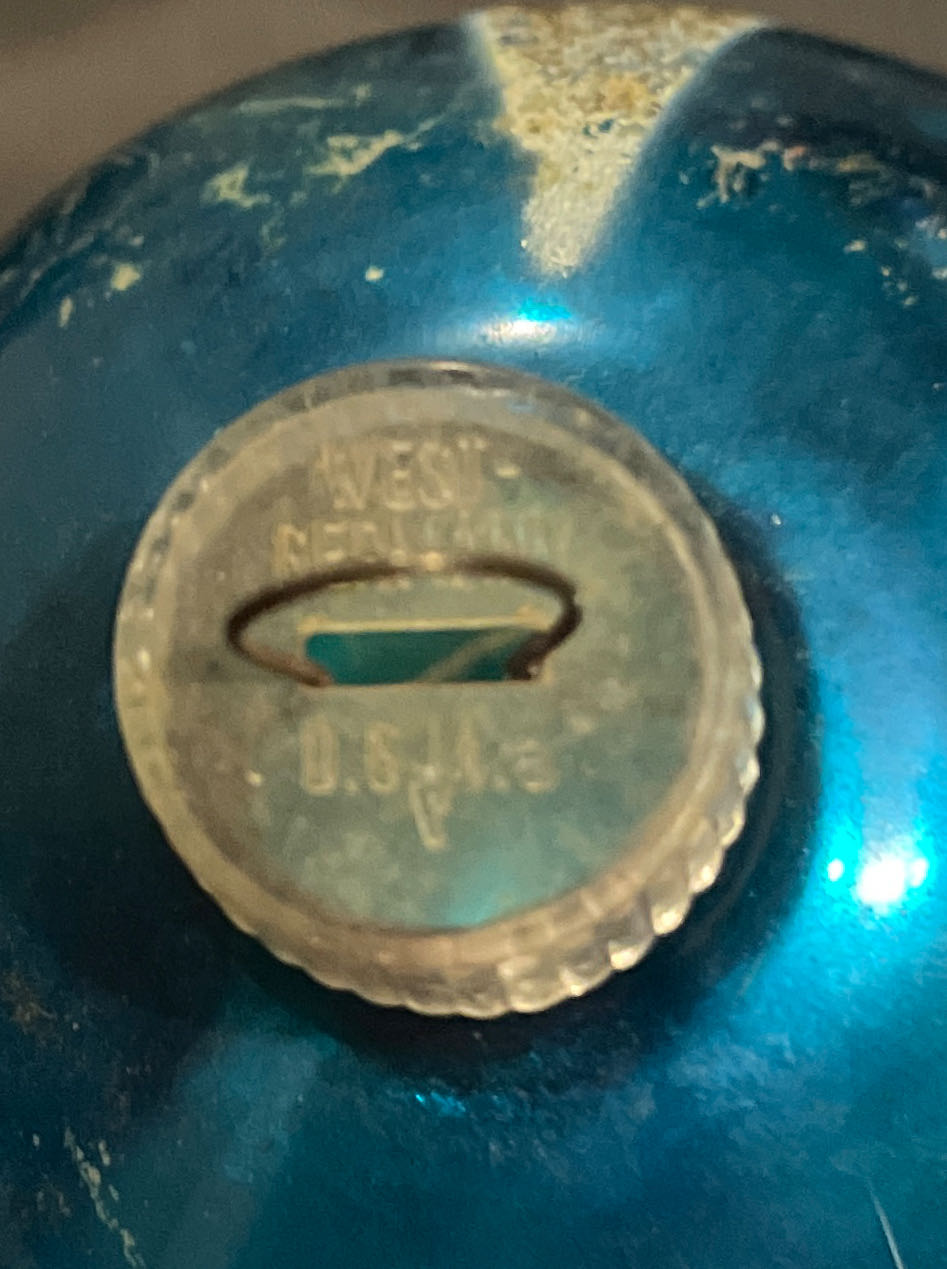 Lanissa - D.G.M.3 - Round - Blue, White, Mika - Stencil (Round) ornament collectible - Main Image 3