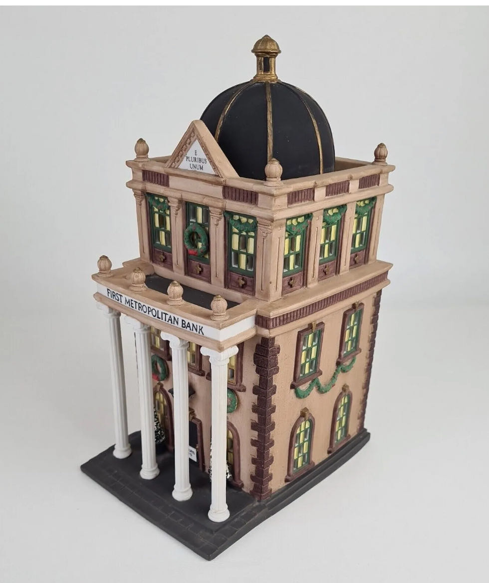 First Metropolitan Bank - Christmas In The City (Heritage Village Collection) ornament collectible - Main Image 2