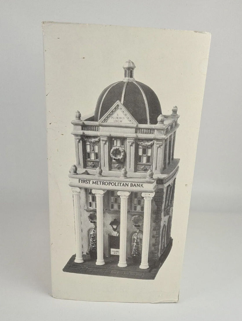 First Metropolitan Bank - Christmas In The City (Heritage Village Collection) ornament collectible - Main Image 4