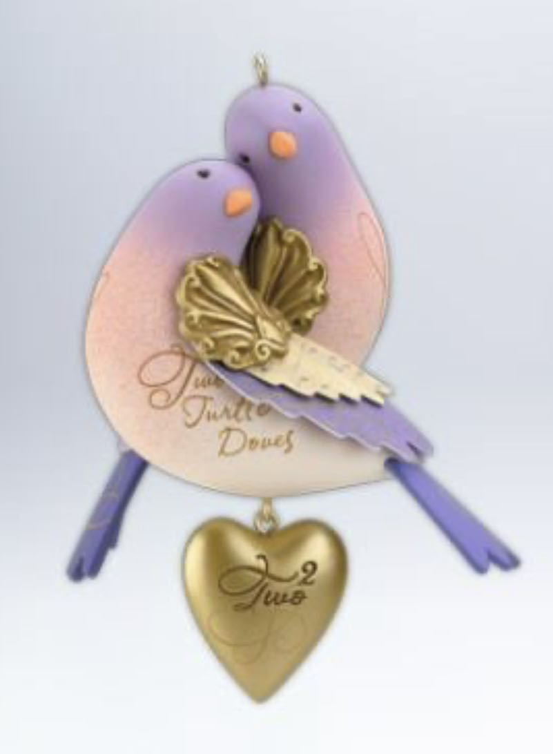 Twelve Days Of Christmas #2: Two Turtle Doves - Twelve Days Of Christmas ornament collectible - Main Image 3