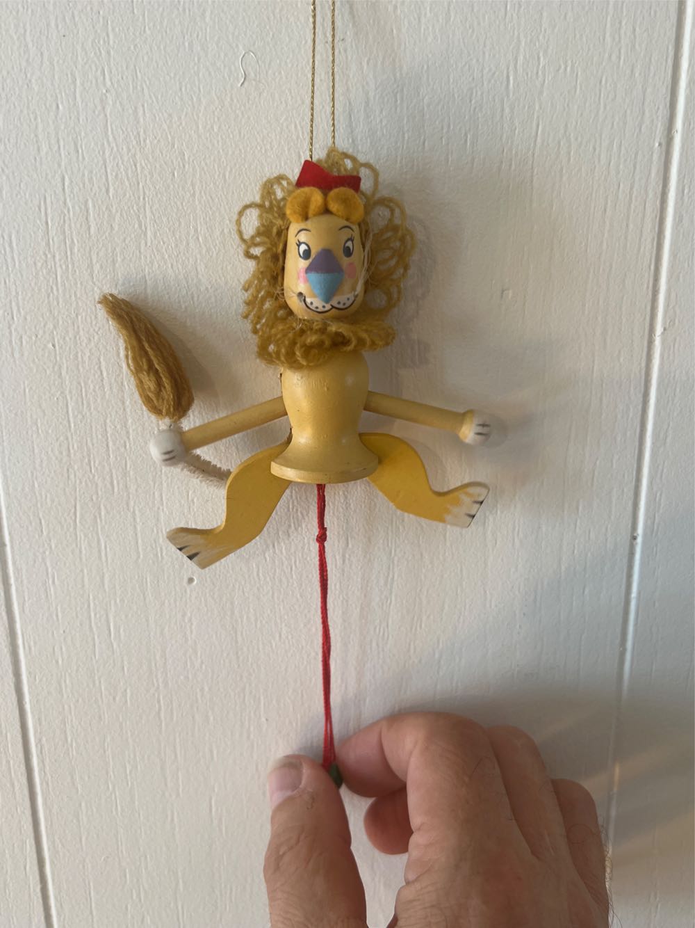 Collectable 1982 Kurt S. Adler Christmas  Ornament Wooden Lion Vintage Figurine  ornament collectible - Main Image 2