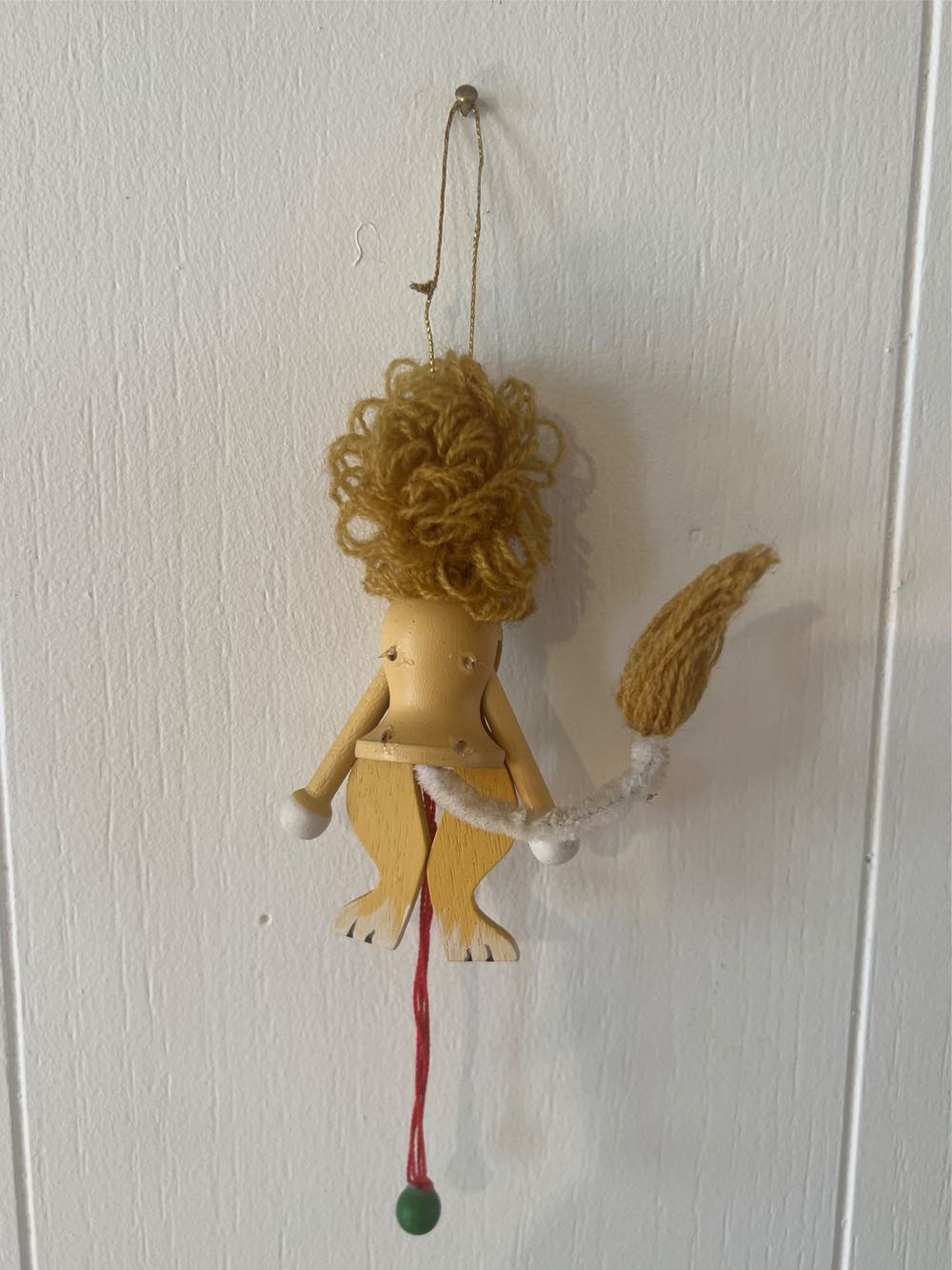 Collectable 1982 Kurt S. Adler Christmas  Ornament Wooden Lion Vintage Figurine  ornament collectible - Main Image 3