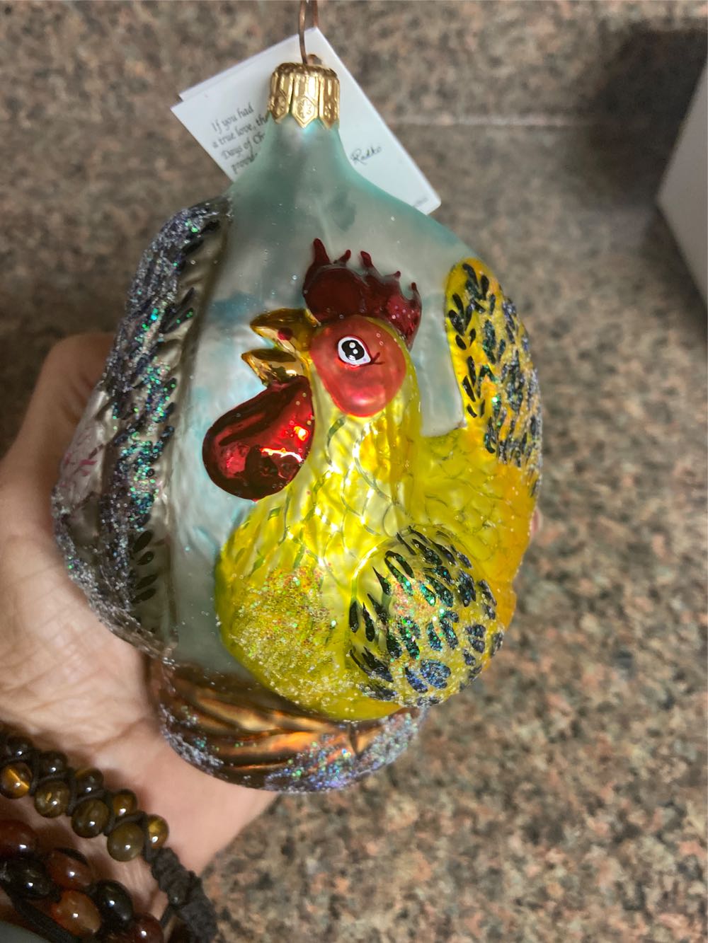 12 Days Of Christmas: 3 Three French Hens  (The 12 Days Of Christmas) ornament collectible - Main Image 2