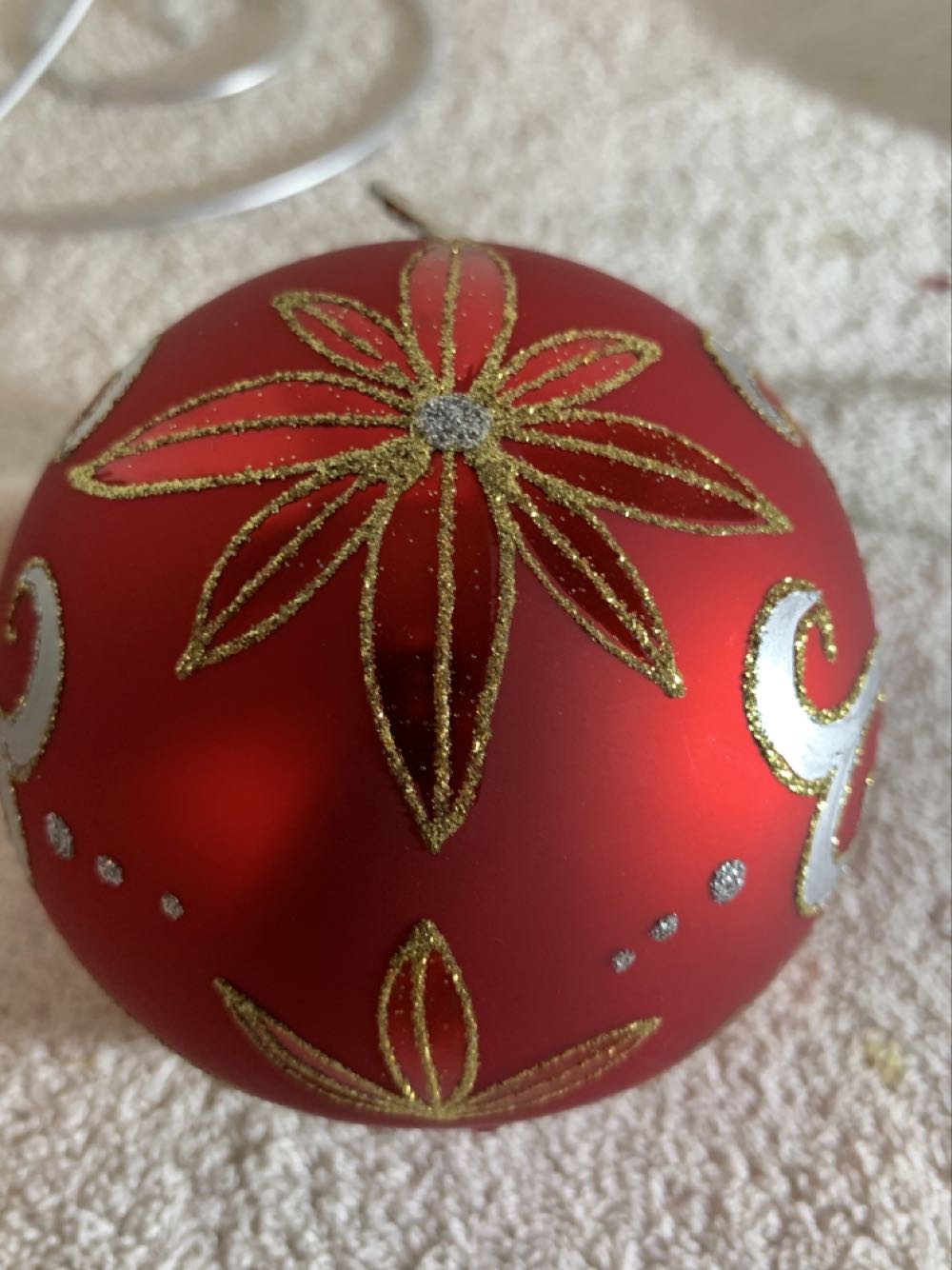 Brocade Reflector Ball - Holiday Heirlooms (Christmas Tree Ornament) ornament collectible - Main Image 3