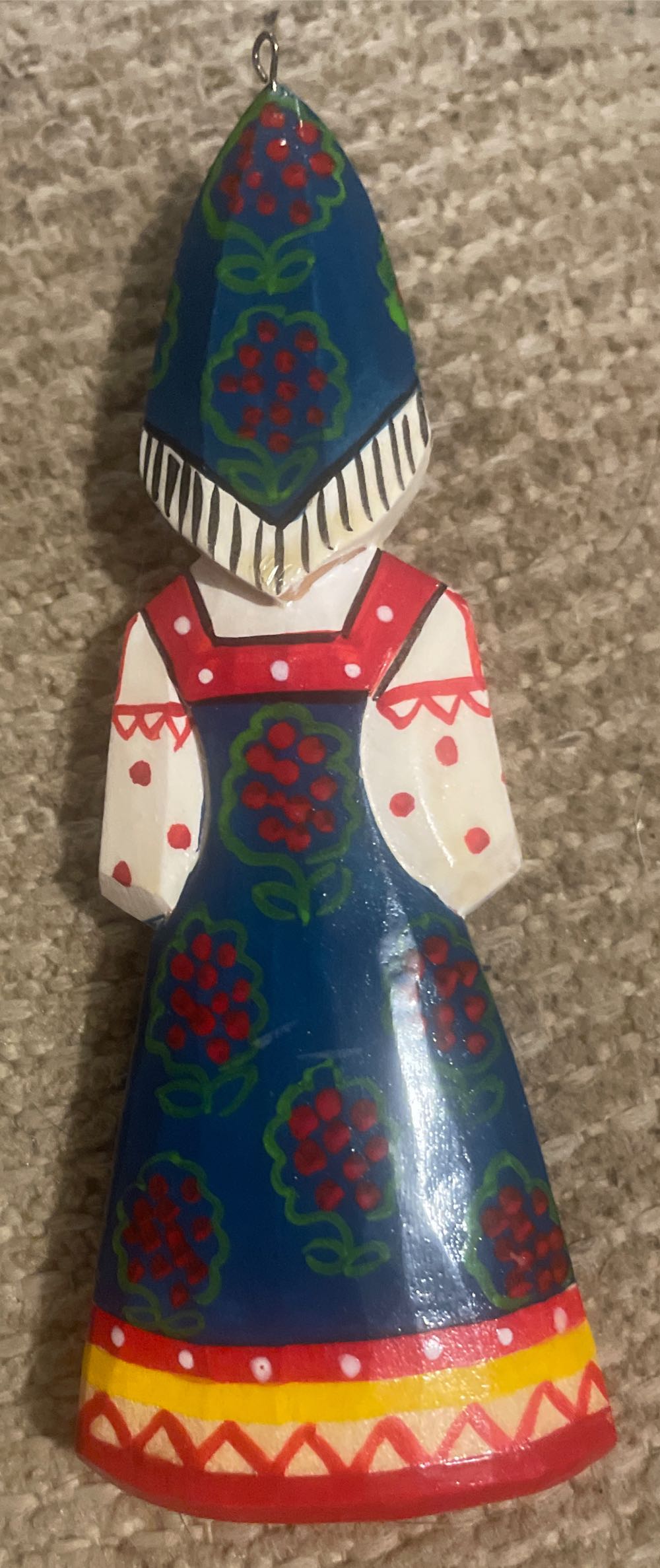 Russian - Doll - Blue Dress - Wood (Doll) ornament collectible - Main Image 2