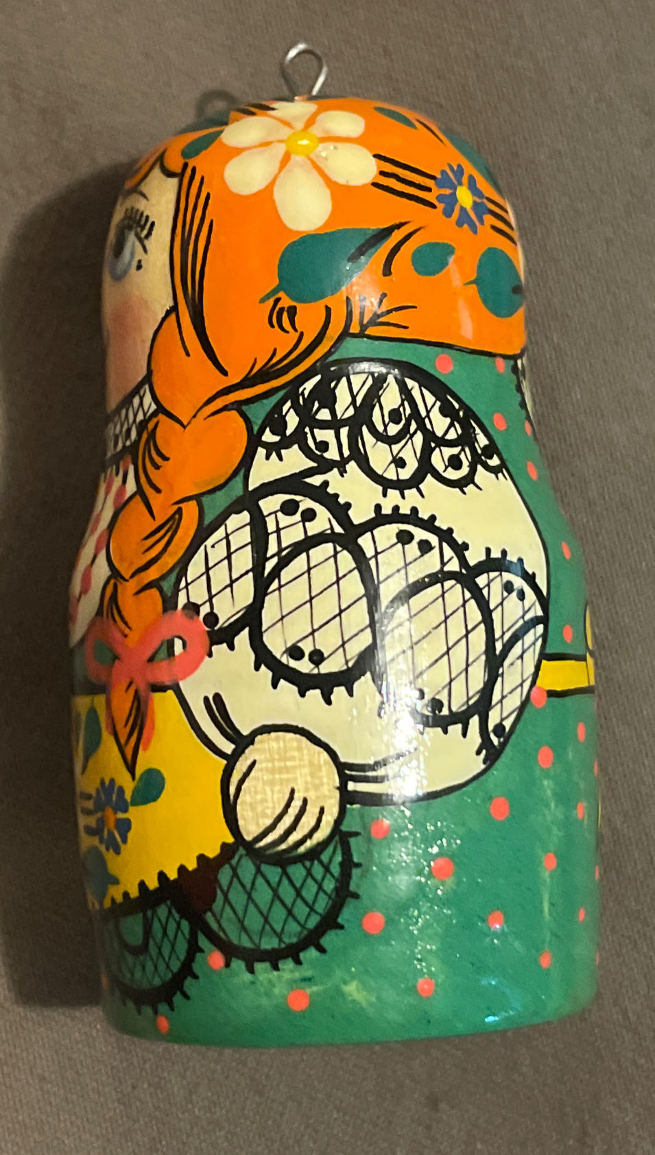 Russian - Nesting Doll - Braids - Russian Nesting Doll (Doll) ornament collectible - Main Image 2