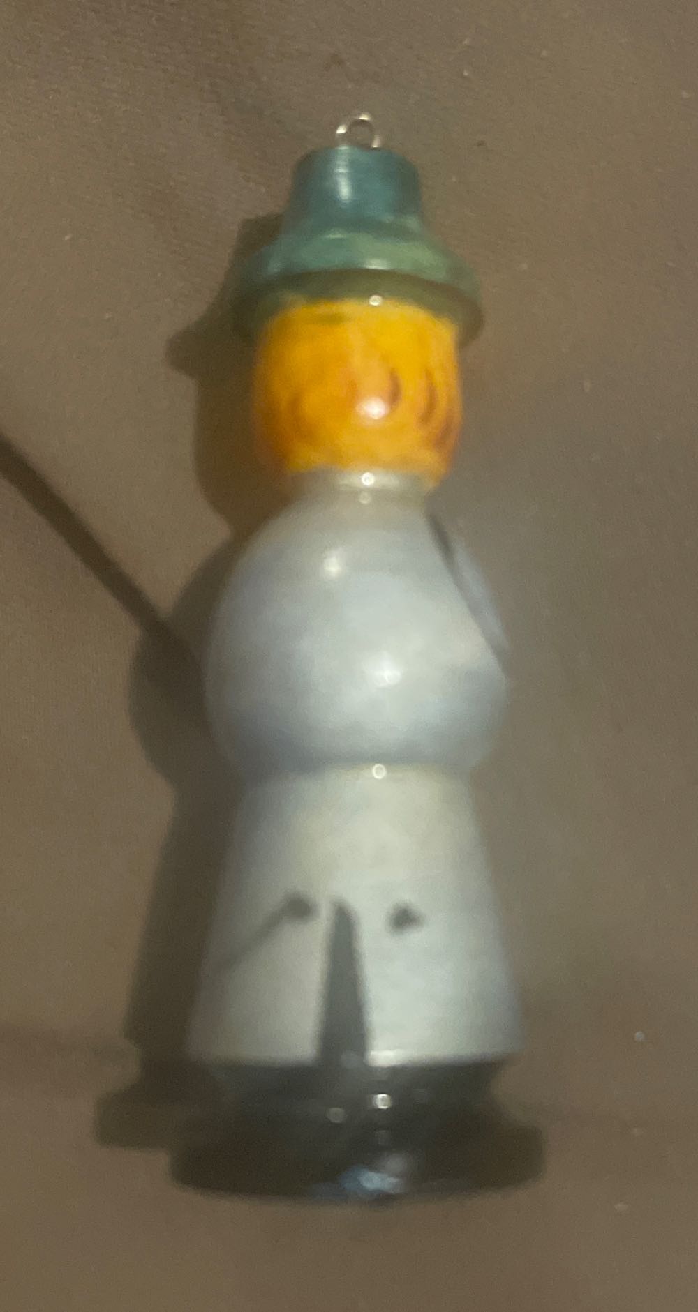 Russian - Doll - Man - Holding Flowers - Grey Coat - Wood (Doll) ornament collectible - Main Image 2