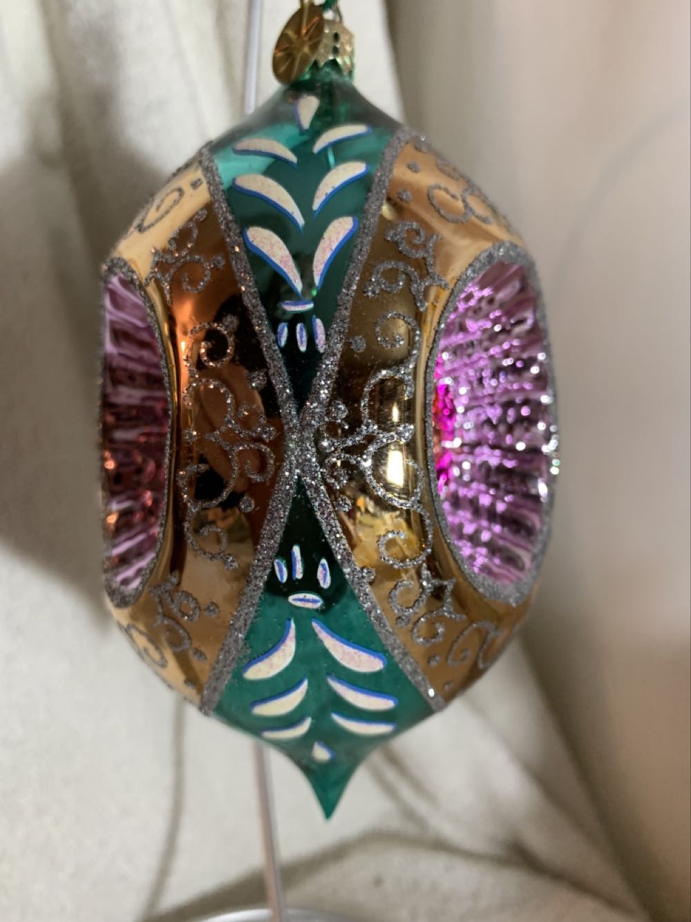 Sultan’s Treasure, Turquoise - Fantasia (Christmas Tree Ornament) ornament collectible - Main Image 2