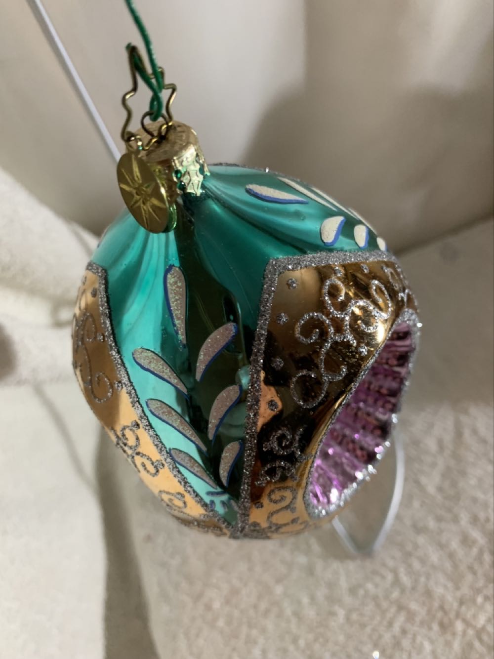 Sultan’s Treasure, Turquoise - Fantasia (Christmas Tree Ornament) ornament collectible - Main Image 3
