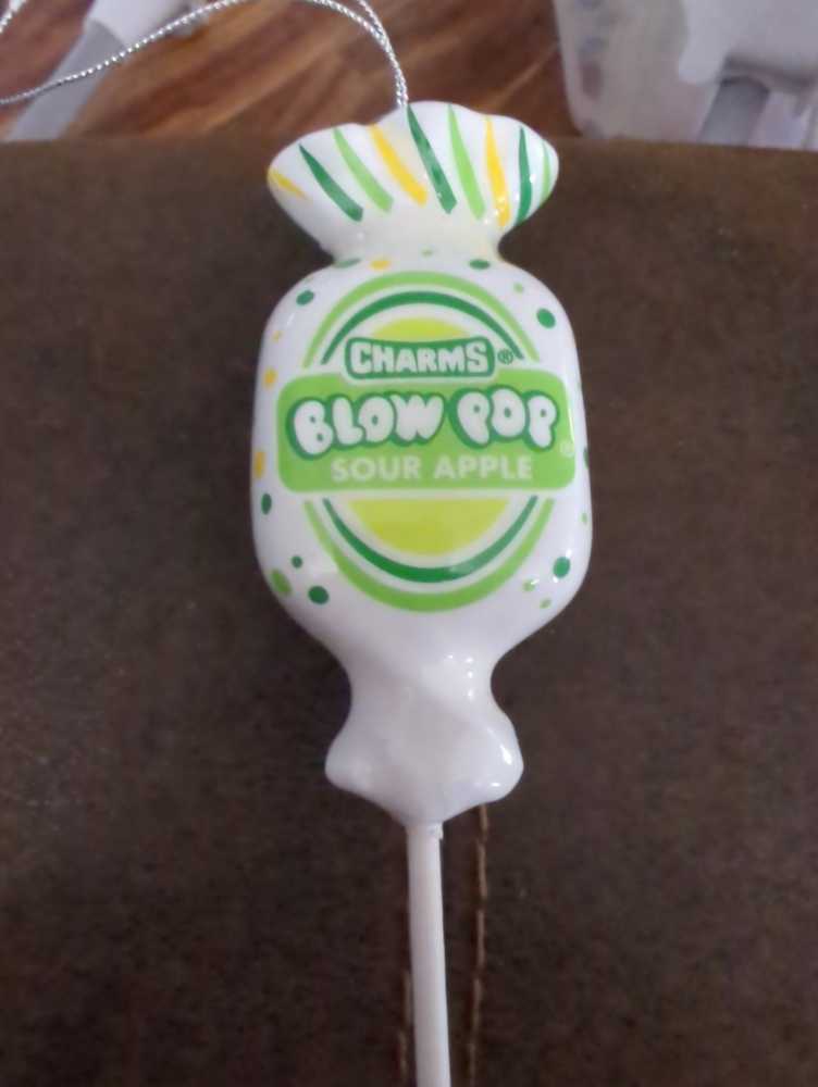 Charms Blow Pop Sour Apple  ornament collectible - Main Image 1