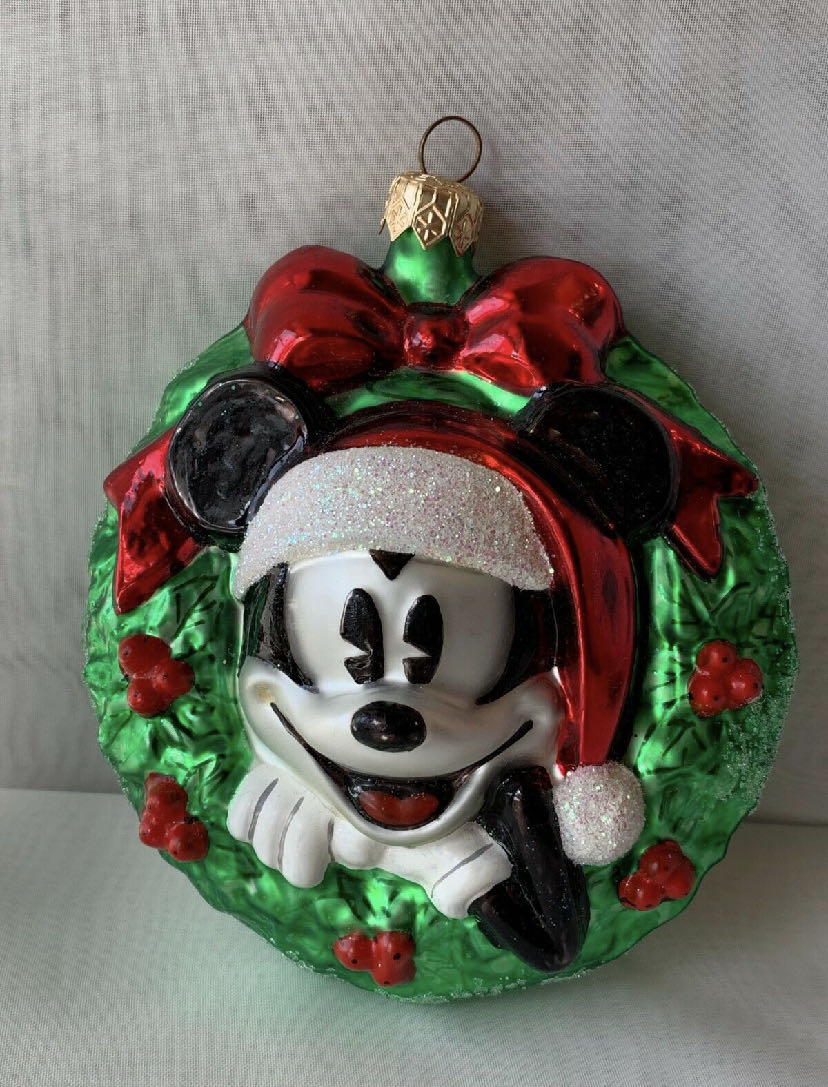 Christopher Radko Mickey Mouse Wreath - Disney (Mickey Mouse) ornament collectible [Barcode 645001139351] - Main Image 2