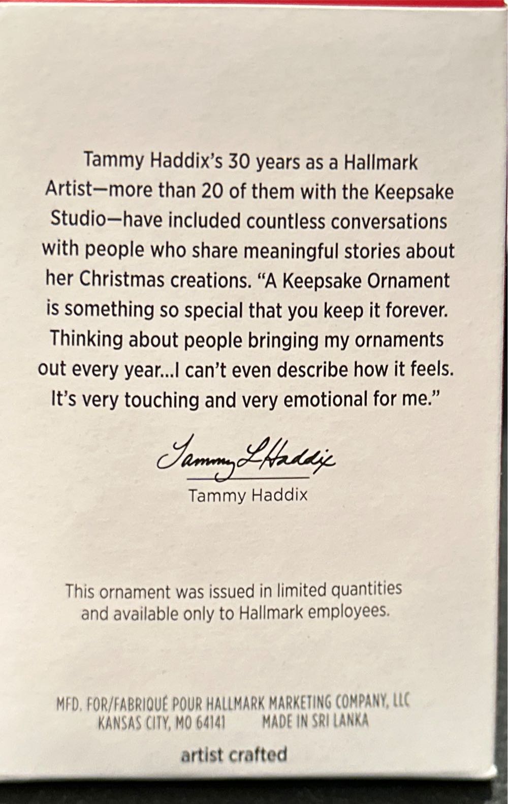 A Big Thank You! - Hallmark Employee Gift (Sweet Decade) ornament collectible [Barcode 763795818945] - Main Image 2