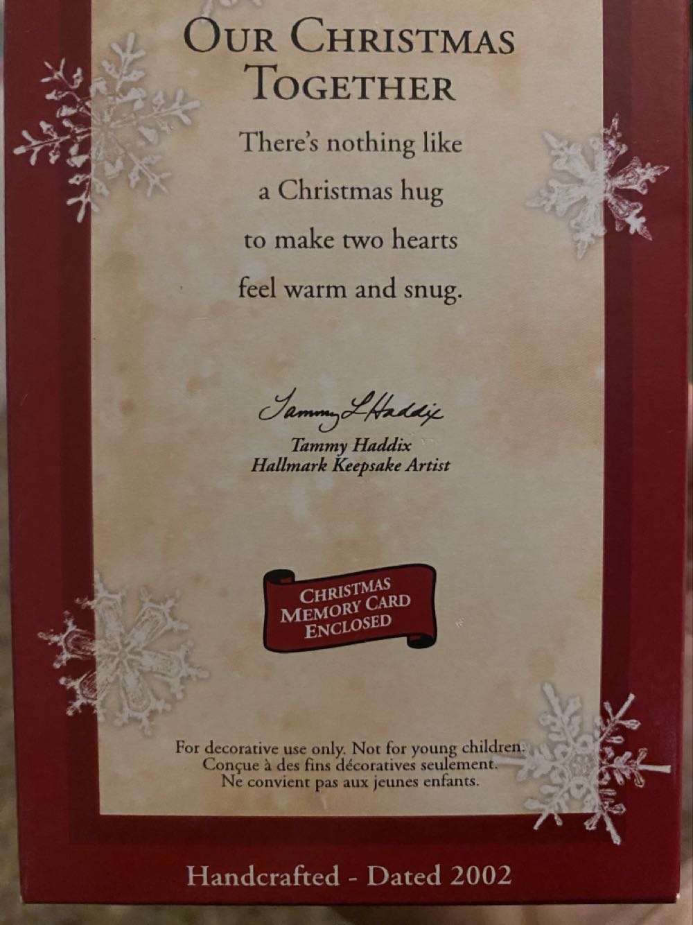 Hallmark Keepsake Ornament Our first Christmas  ornament collectible [Barcode 015012695366] - Main Image 3