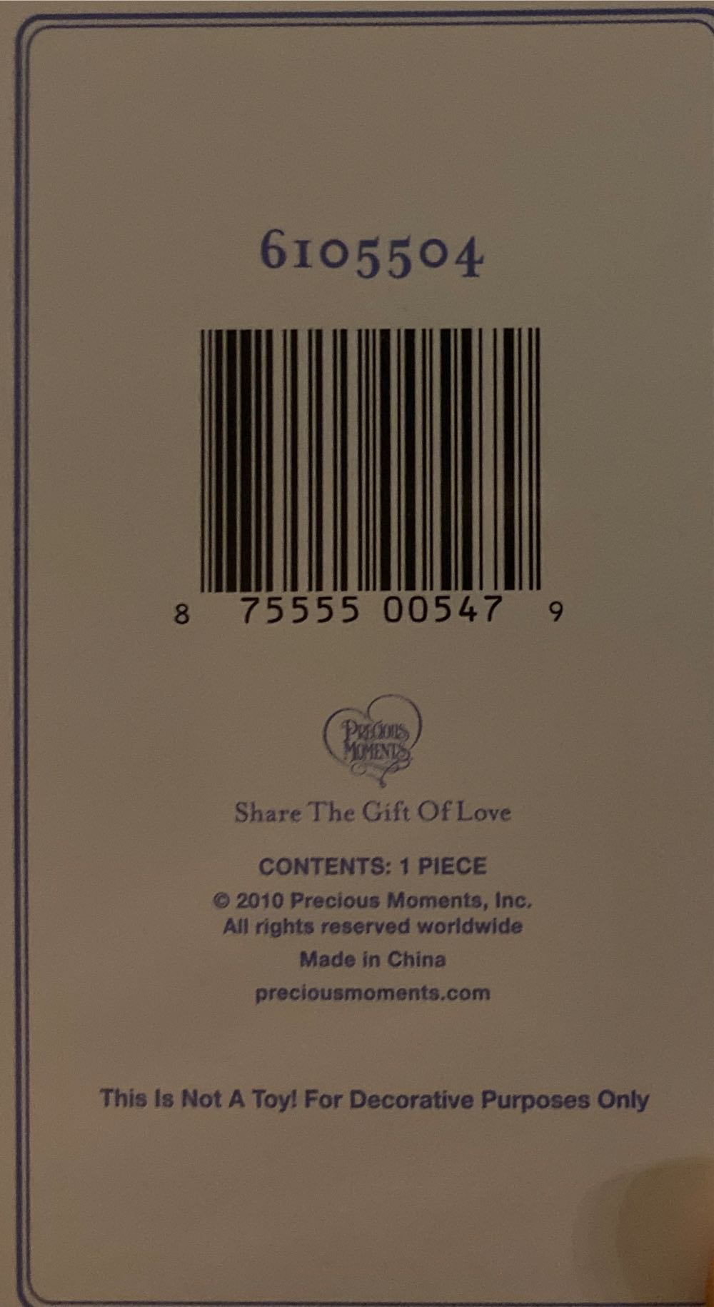 Share The Gift Of Love  ornament collectible [Barcode 875555005479] - Main Image 2