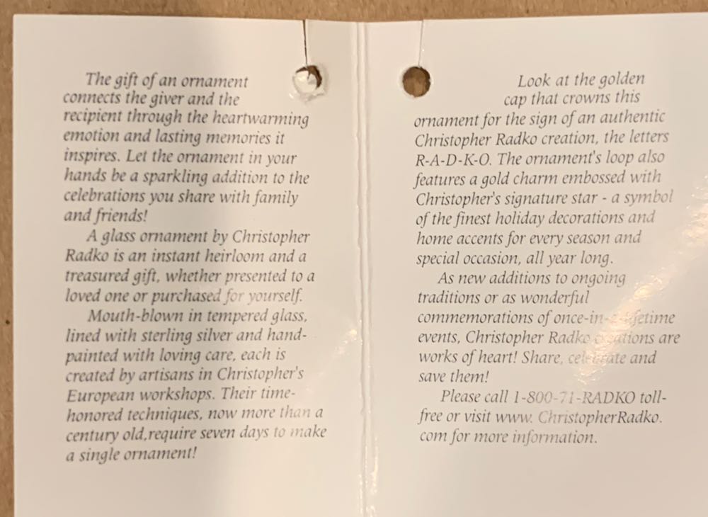 Hot Costume  (Halloween) ornament collectible [Barcode 645001197061] - Main Image 4