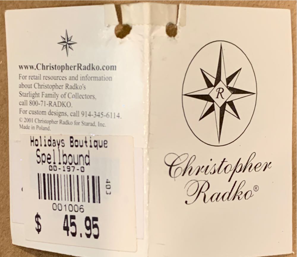 Spellbound  (Halloween) ornament collectible [Barcode 001006] - Main Image 3