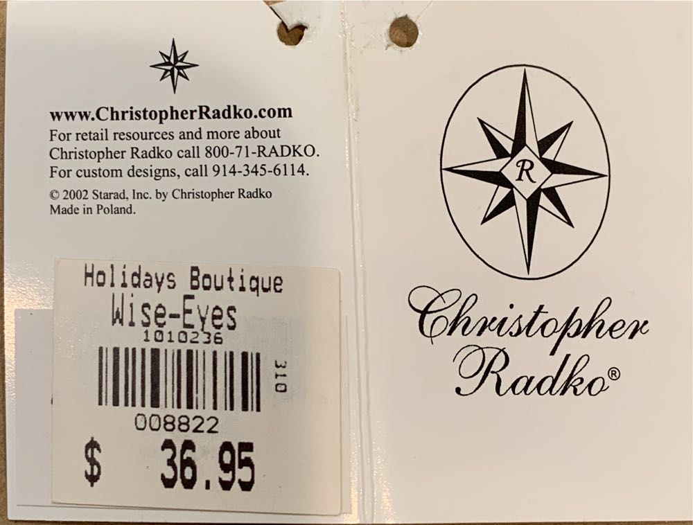 Wise-Eyes  (Halloween) ornament collectible - Main Image 3