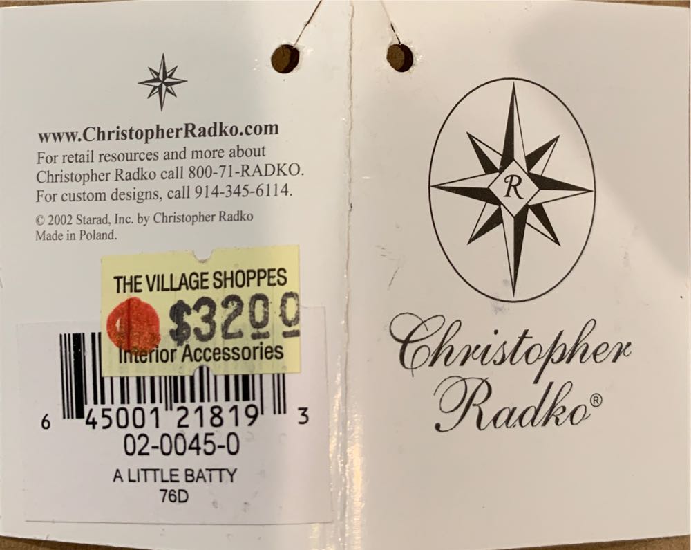 A Little Batty  (Halloween) ornament collectible - Main Image 3