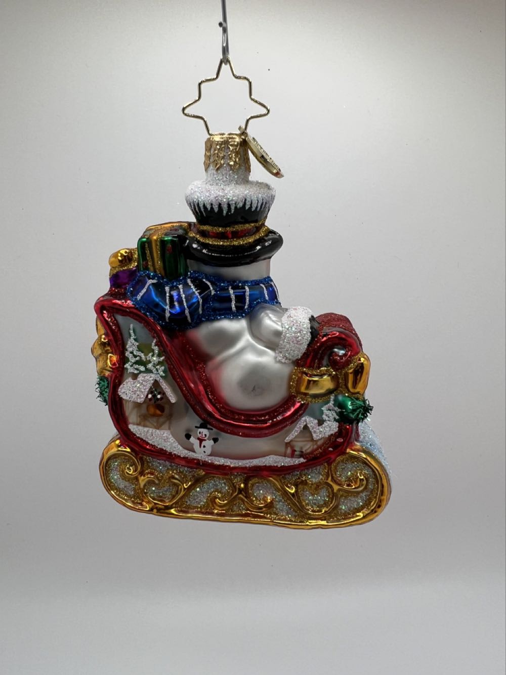Christopher Radko Snowy Gift Sleigh Ride - 1018769 ornament collectible - Main Image 2