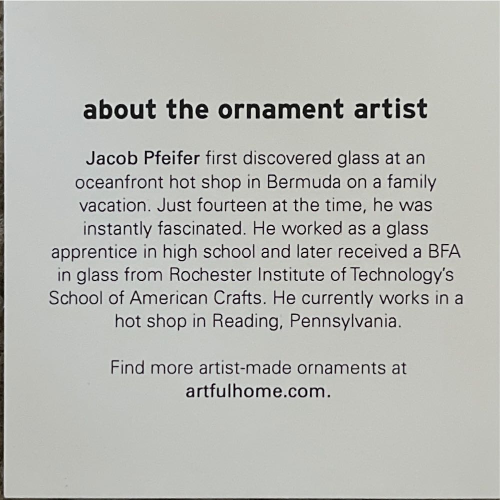 Key Lime Swirl Glass Ball  (Love) ornament collectible - Main Image 3