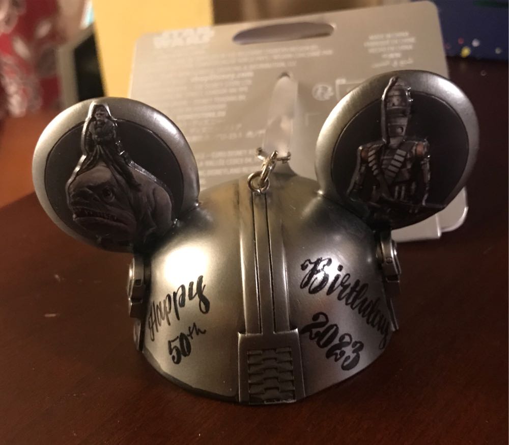 Mandalorian Mickey Ears - Disney Sketchbook Ornament (Star Wars: The Mandalorian) ornament collectible - Main Image 2
