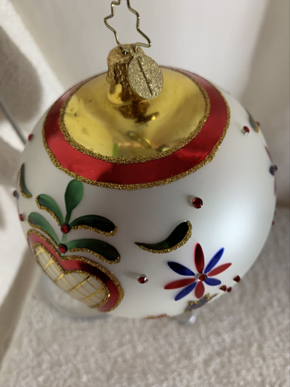 Hearts and Flowers (Christmas Tree Ornament) ornament collectible - Main Image 3