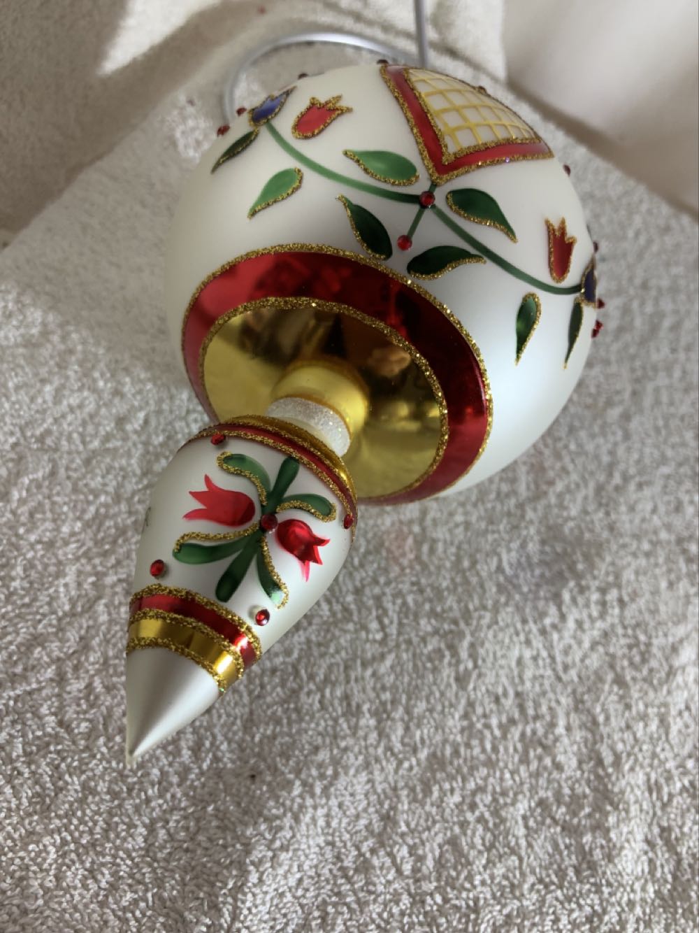 Hearts and Flowers (Christmas Tree Ornament) ornament collectible - Main Image 4