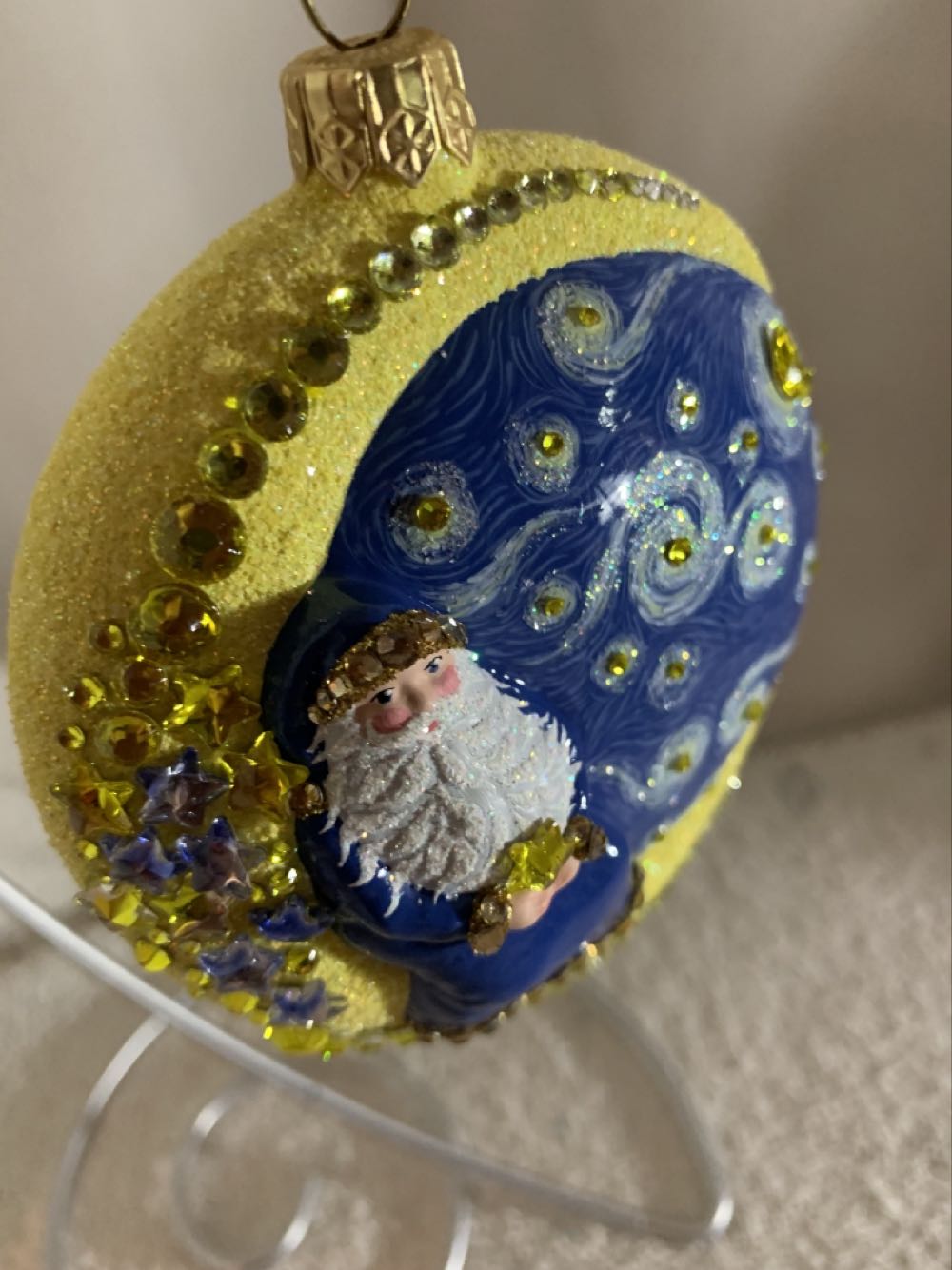 Crescent Claus, Midnight in Arles - General Line (Santa) ornament collectible - Main Image 3