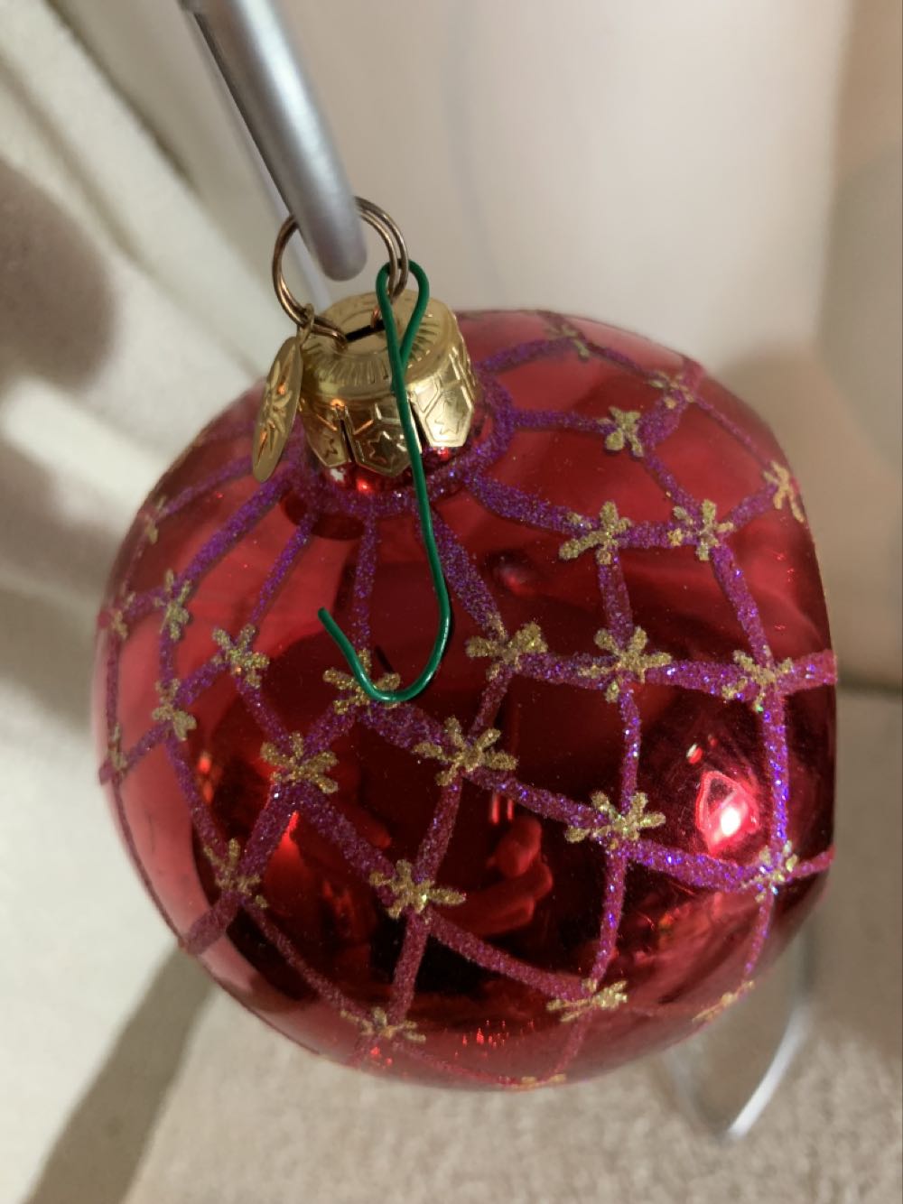 Star Reflection, Red  (Christmas Tree Ornament) ornament collectible - Main Image 3