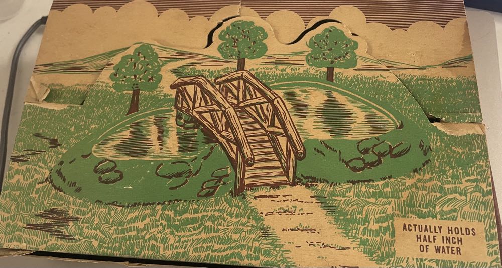 Bachman - Putz - Plasticville - Bridge & Pond - BL-2 - Plasticville (Putz Village) ornament collectible - Main Image 2