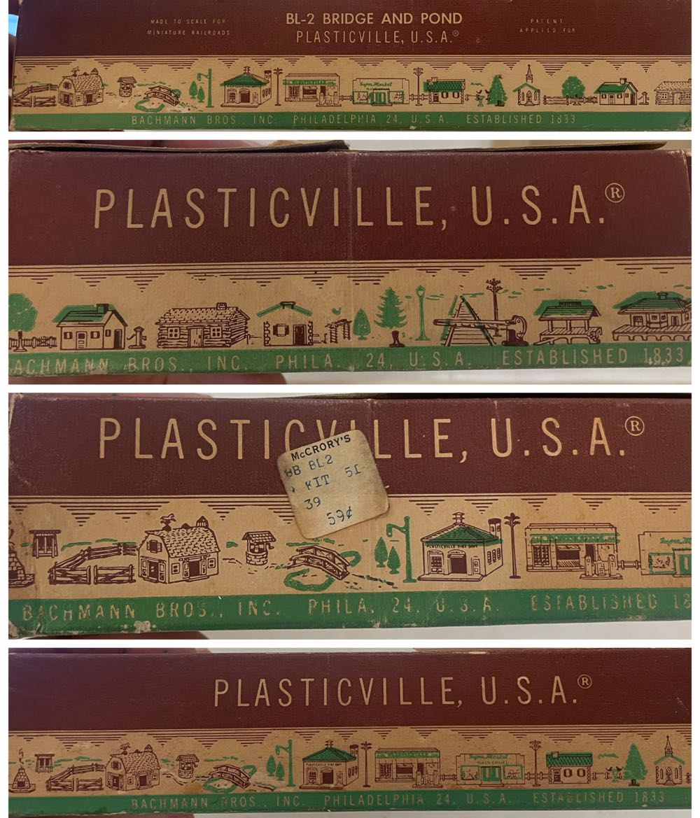 Bachman - Putz - Plasticville - Bridge & Pond - BL-2 - Plasticville (Putz Village) ornament collectible - Main Image 3