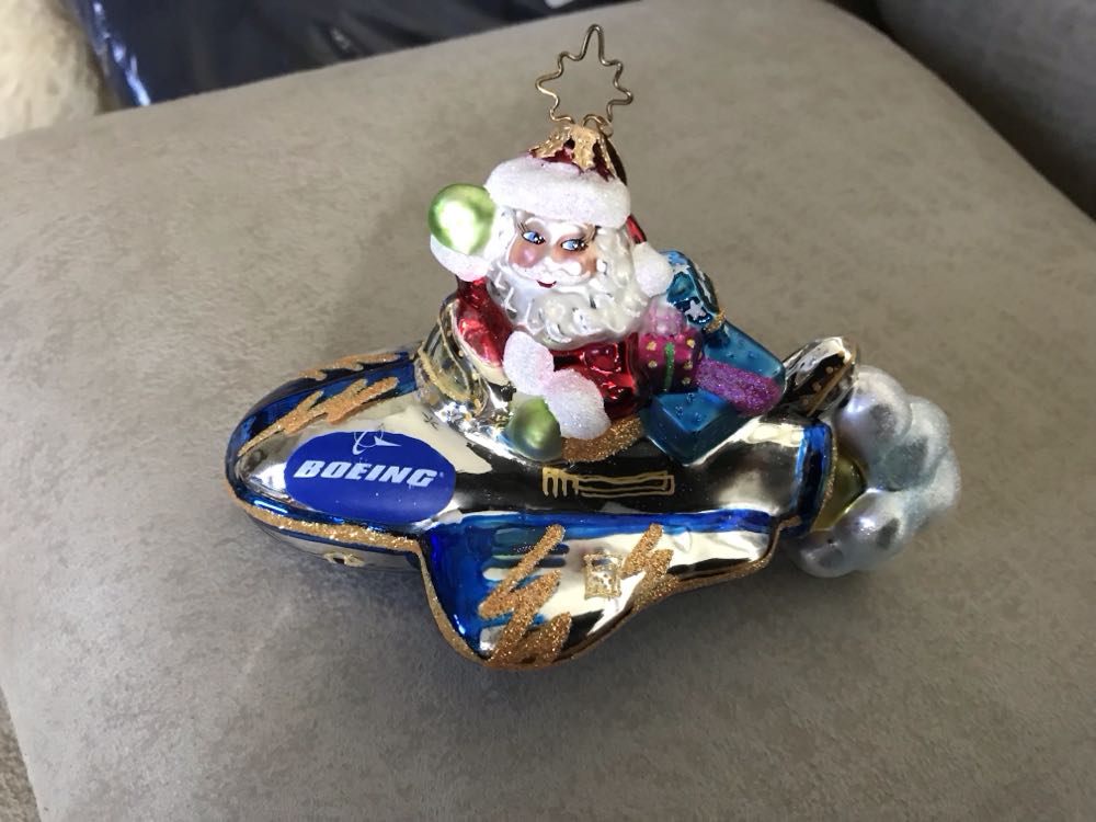 Santa Rocket Ranger Boeing  ornament collectible - Main Image 2