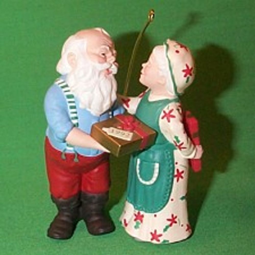 Gift Exchange Mr. And Mrs. Claus  ornament collectible - Main Image 1