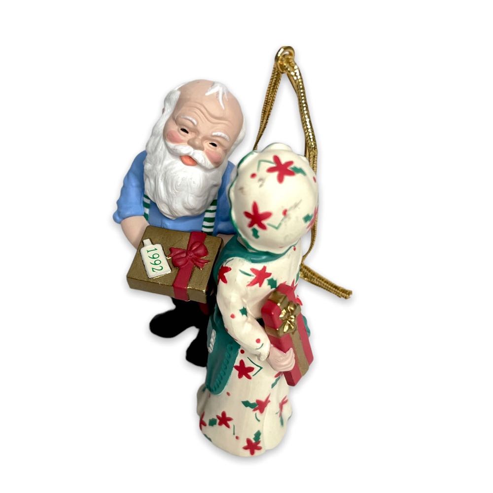 Gift Exchange Mr. And Mrs. Claus  ornament collectible - Main Image 4