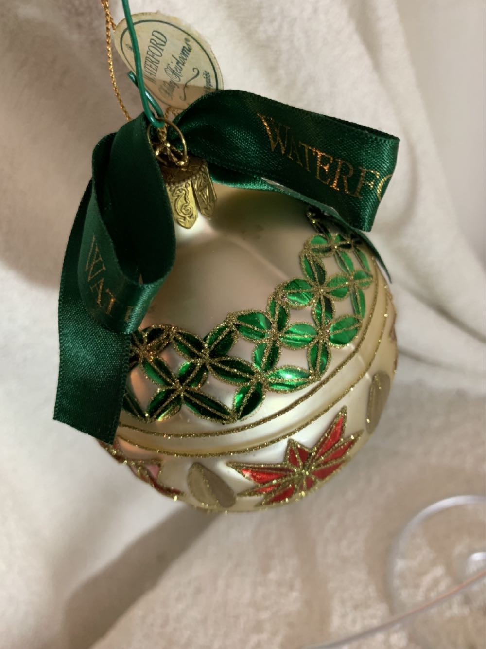 Poinsettia Ball,CR - Holiday Heirlooms (Christmas Tree Ornament) ornament collectible - Main Image 3