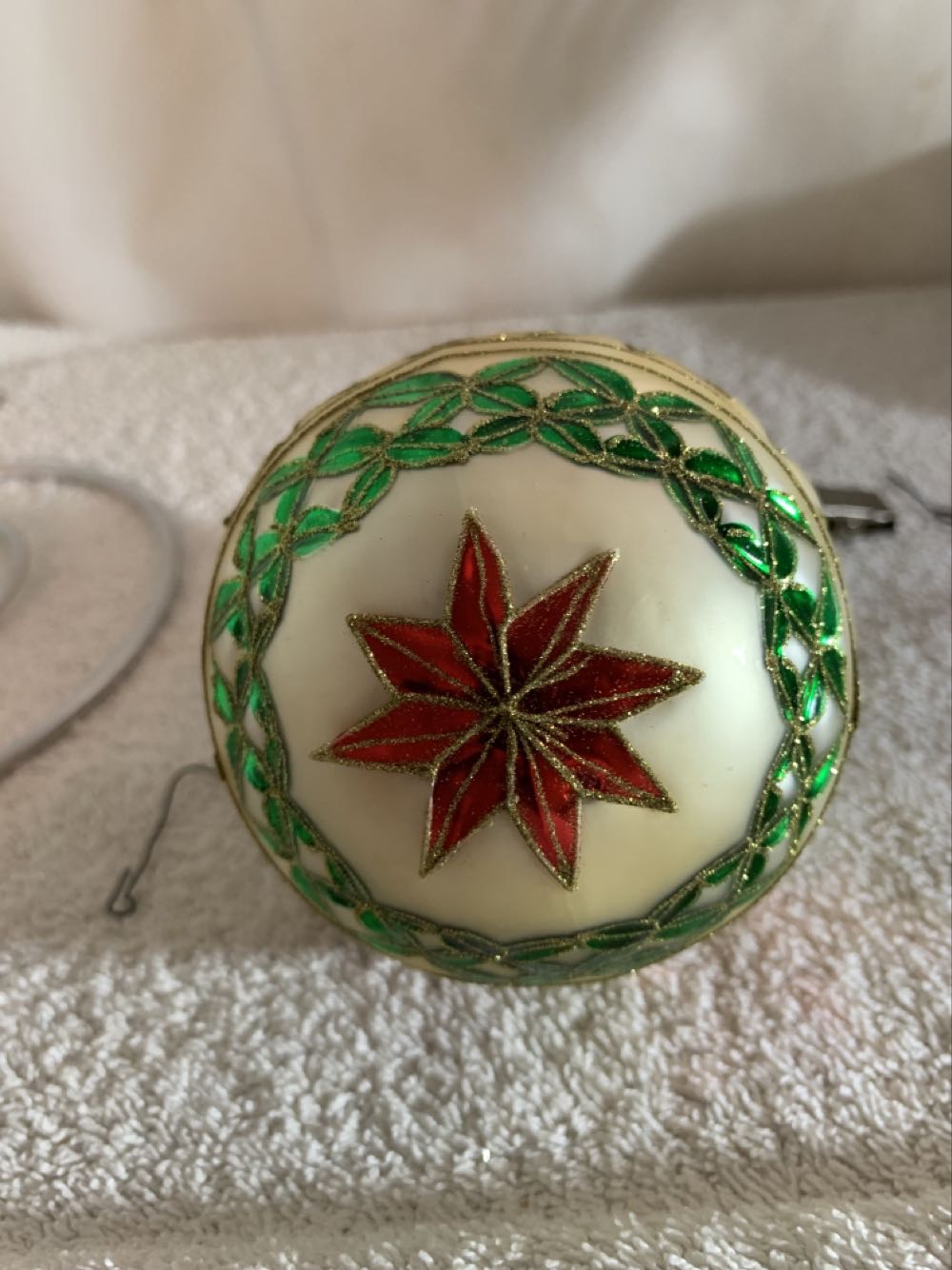 Poinsettia Ball,CR - Holiday Heirlooms (Christmas Tree Ornament) ornament collectible - Main Image 4