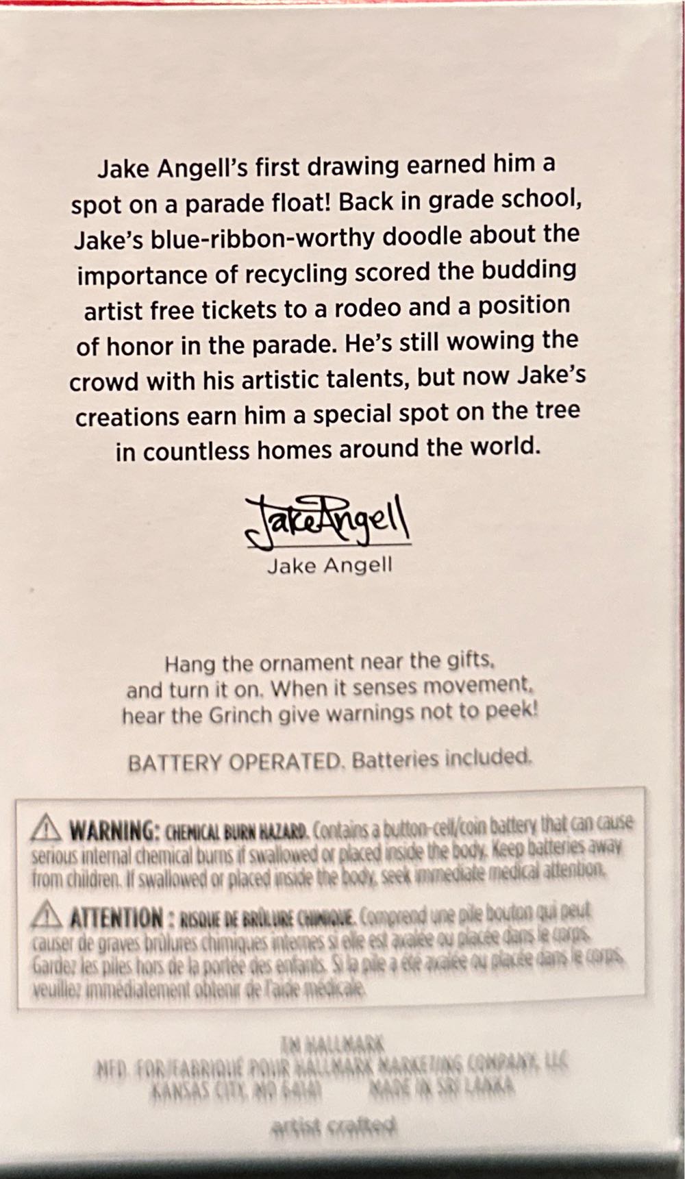 Grinch Peekbuster - Dr. Seuss’s How The Grinch Stole Christmas (Dr. Seuss) ornament collectible [Barcode 763795821754] - Main Image 2