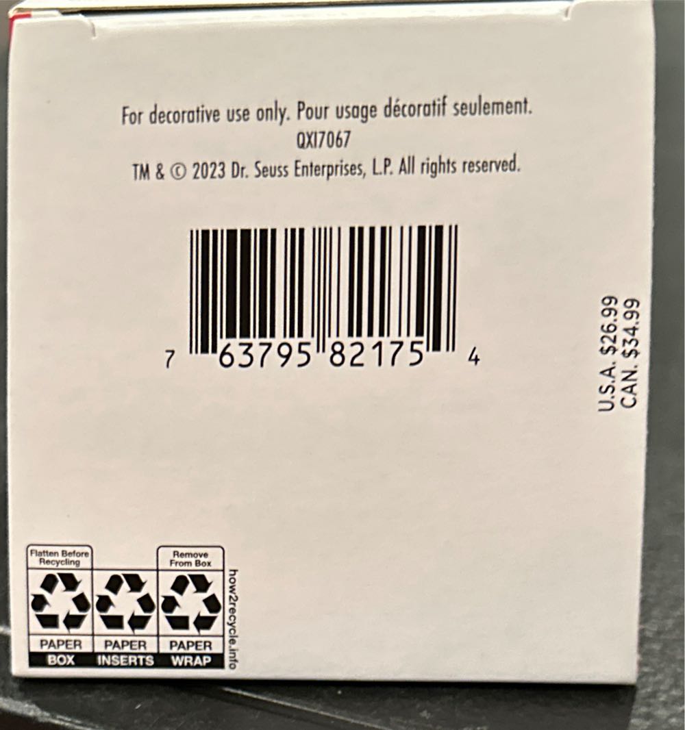 Grinch Peekbuster - Dr. Seuss’s How The Grinch Stole Christmas (Dr. Seuss) ornament collectible [Barcode 763795821754] - Main Image 3