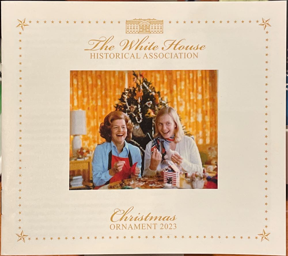White House - 2023 - Gerald Ford - White House Christmas Ornament (Gerald Ford) ornament collectible [Barcode 634228658448] - Main Image 3