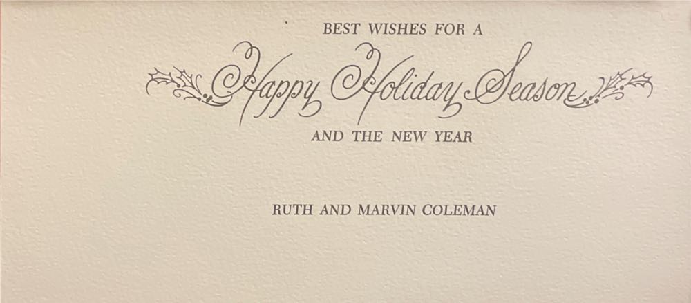 Century - Christmas - Holly “Greetings” - Single Fold (Greeting Card) ornament collectible - Main Image 2