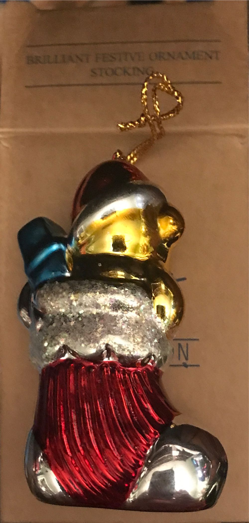 Avon Brilliant Festive Ornament Stocking  ornament collectible - Main Image 2