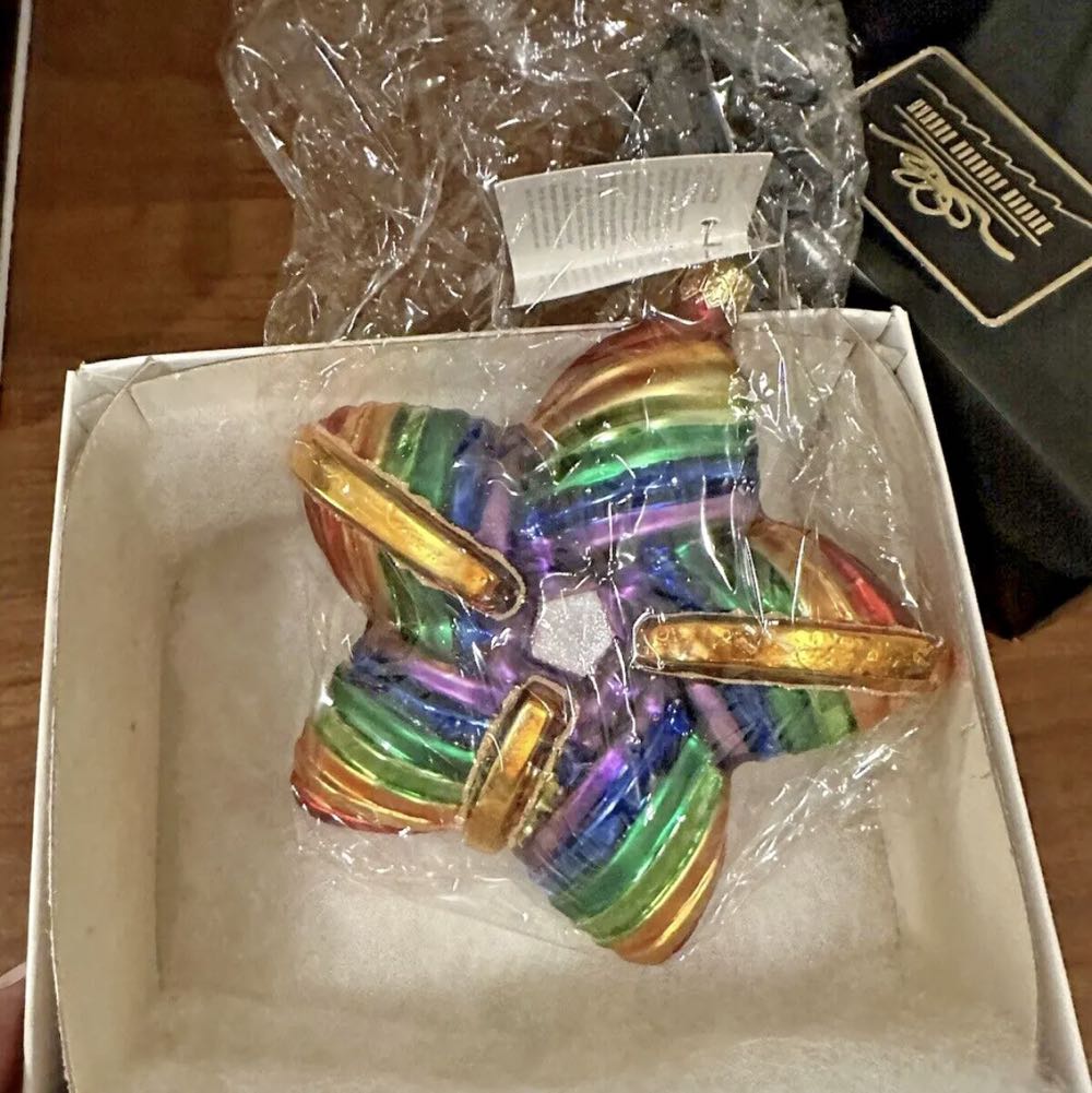 Kennedy Center Honor Rainbow Star  ornament collectible - Main Image 1