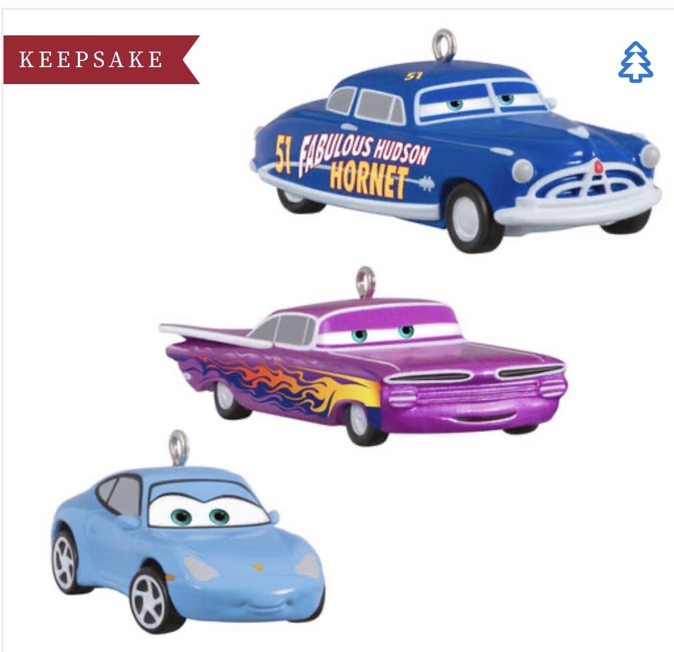 Disney: Cars: “RADIATOR SPRINGS PALS” 3-mini Ornament Set - Miniatures (Disney/Pixar Cars) ornament collectible [Barcode 763795811045] - Main Image 1