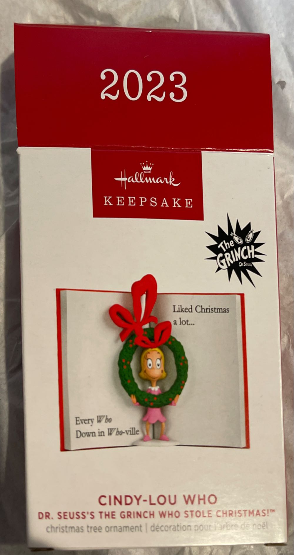 Cindy-Lou Who - Dr. Seuss’s The Grinch Who Stole Christmas ! (The Grinch) ornament collectible [Barcode 763795813353] - Main Image 3