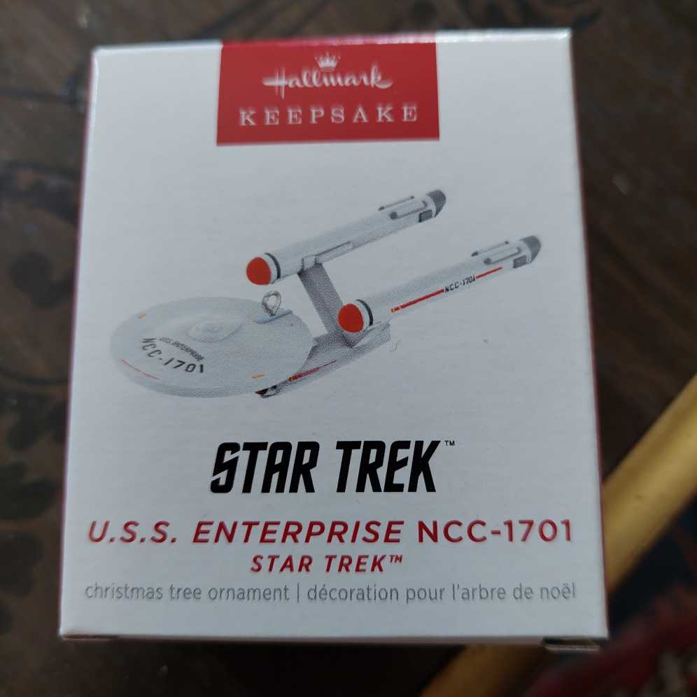 Mini U.S.S. Enterprise NCC-1701 - Star Trek (Keepsake Miniature) ornament collectible [Barcode 763795826636] - Main Image 1