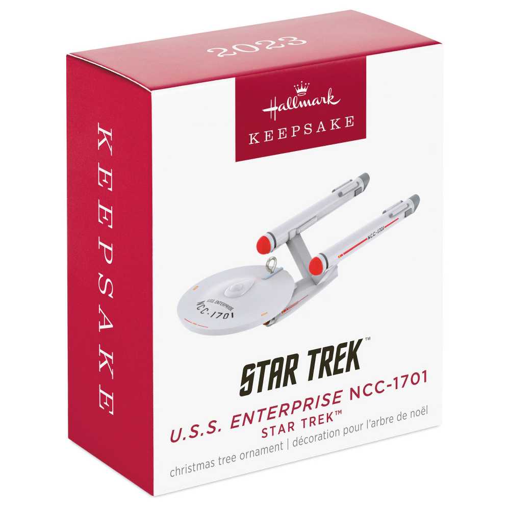 Mini U.S.S. Enterprise NCC-1701 - Star Trek (Keepsake Miniature) ornament collectible [Barcode 763795826636] - Main Image 3