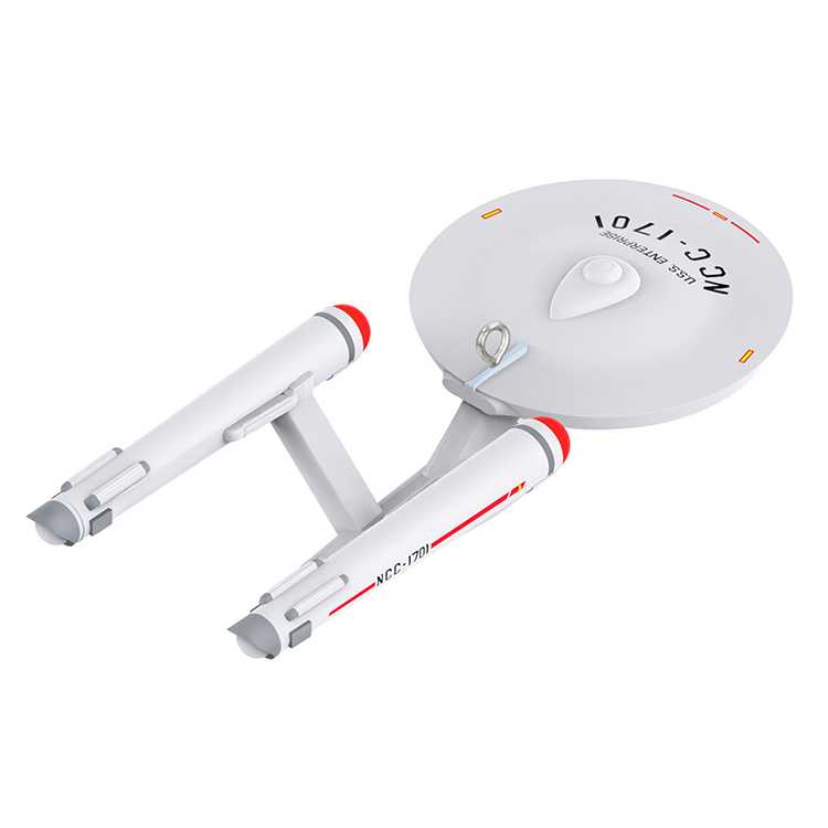 Mini U.S.S. Enterprise NCC-1701 - Star Trek (Keepsake Miniature) ornament collectible [Barcode 763795826636] - Main Image 4