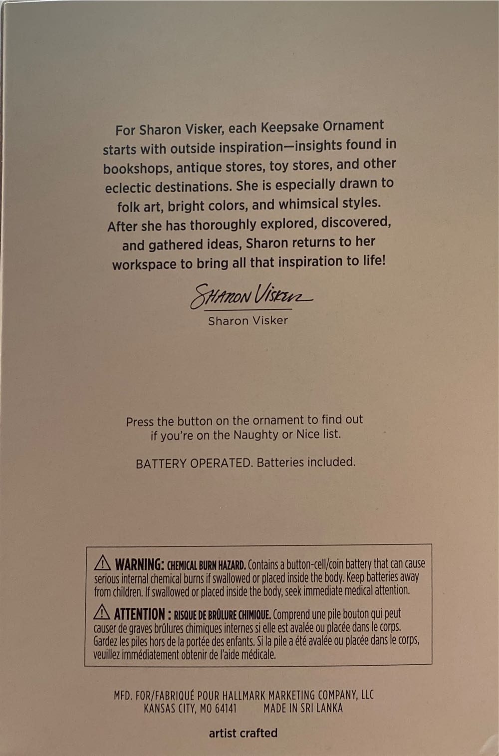 Naughty & Nice Arcade - Naughty Or Nice (Santa) ornament collectible [Barcode 763795814220] - Main Image 4